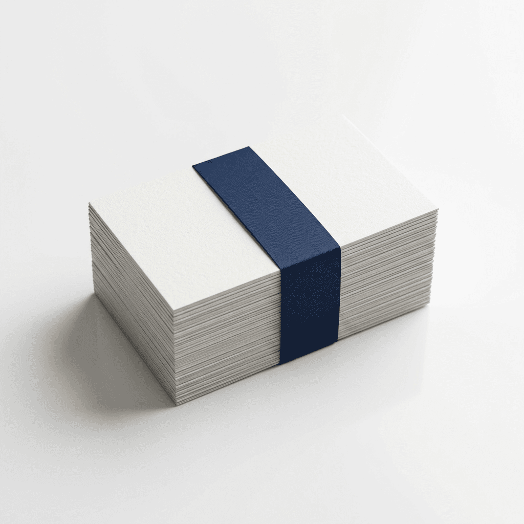 Cartões de visita empilhados