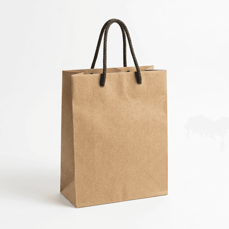 Mockup de sacola kraft personalizada